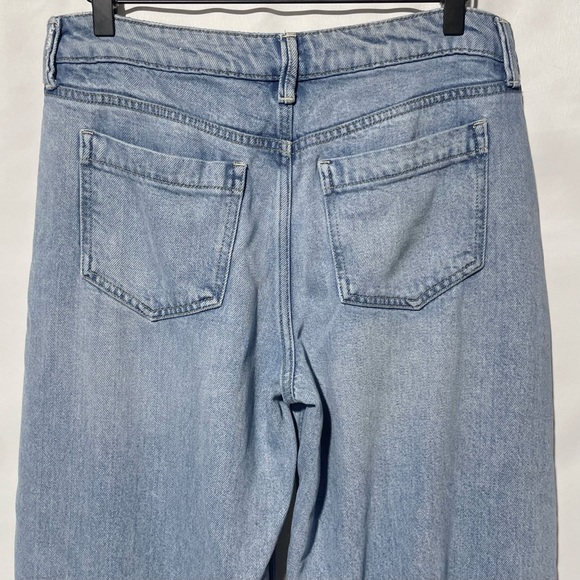 Lucky Brand Wide Leg Tencel Blend Soft Denim Pleated Palazzo Jeans Size 6 / 28 - Picture 11 of 16